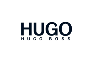 HUGO BOSS logo in black