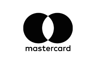 Mastercard logo in black