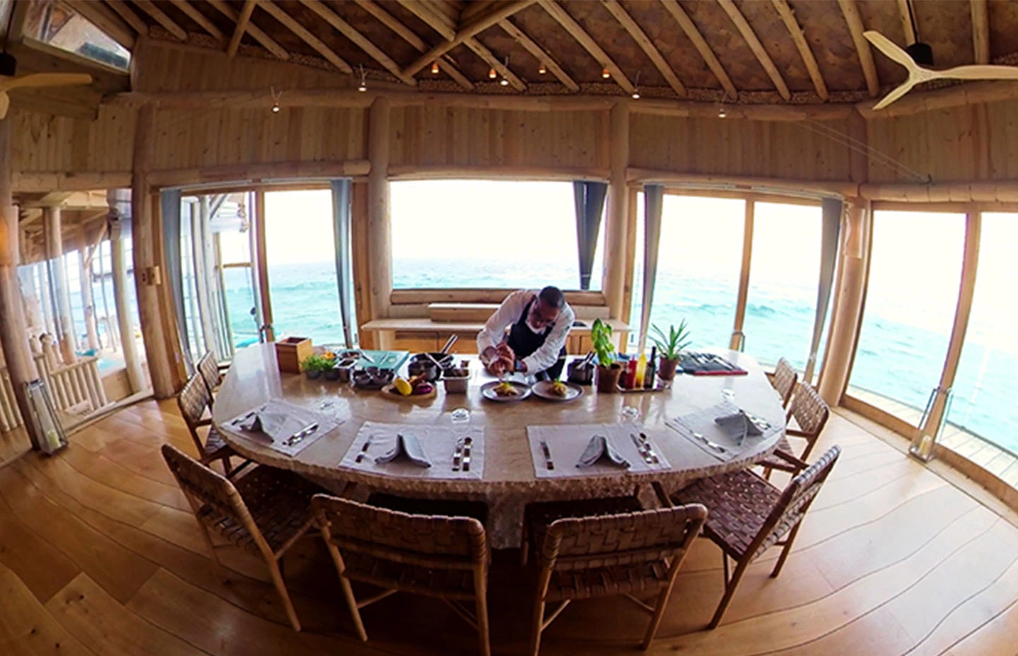 a tableside chef at a five star resort