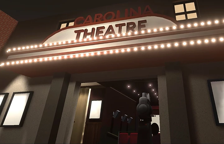 an old cinema from outside