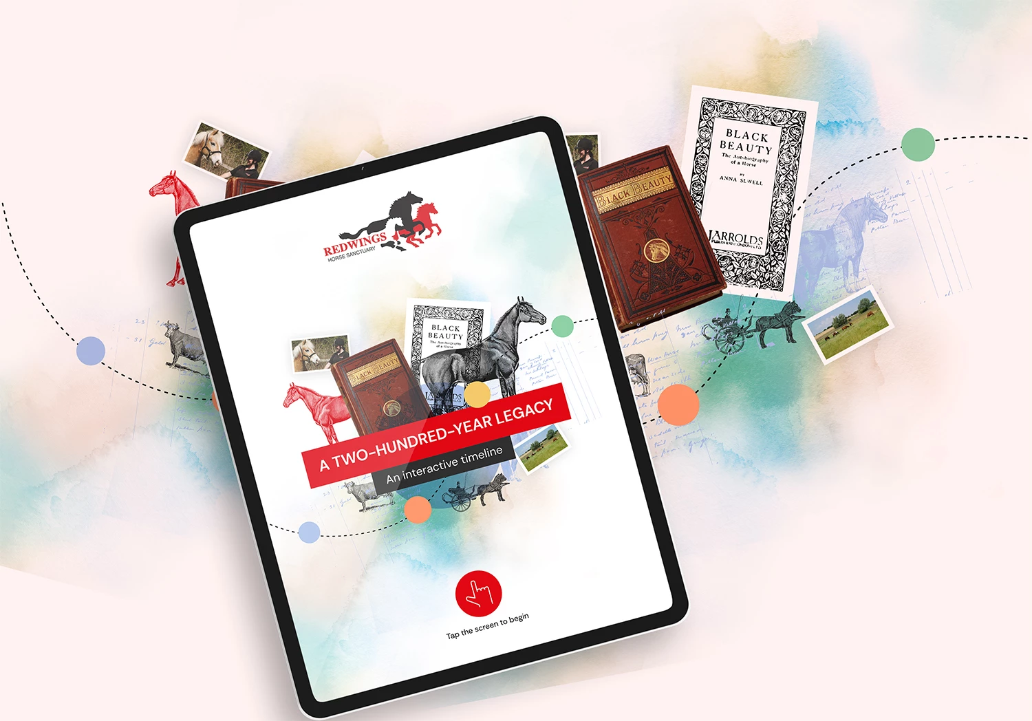 Redwings Horse Sanctuary Interactive Timeline Augmented Reality App