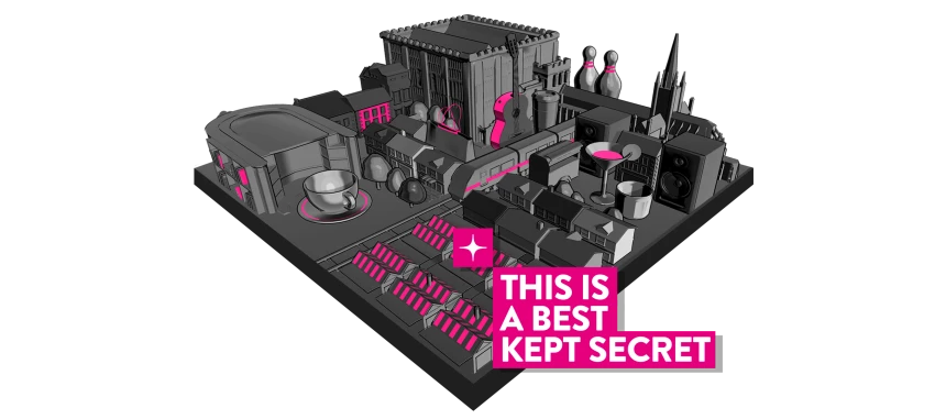 a minimalist depiction of Norwich